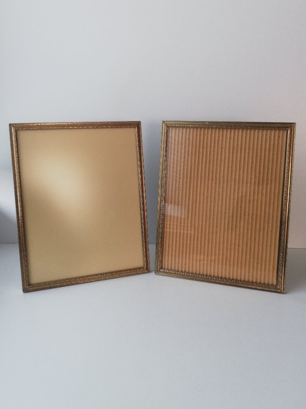 Vintage Brass 8x10" Picture Frames – Set of 2